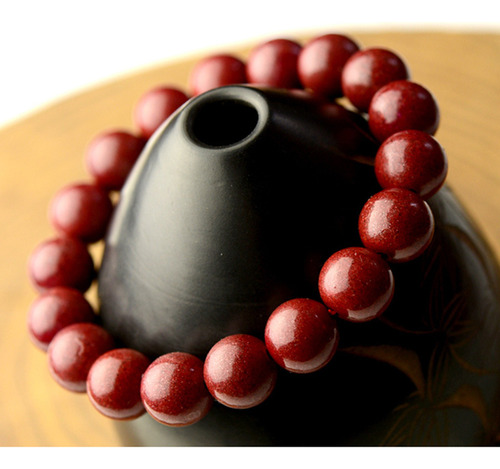 Pulsera De Cinabrio, Oro Morado, Arena, Mineral Crudo De Alt