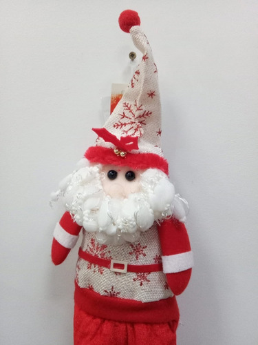 Muñeco Navidad Papa Noel Decorativo Fiestas Pettish Color Rojo