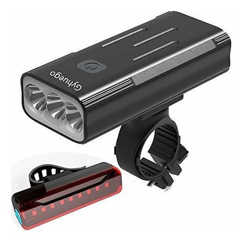 Bicicleta Recargable Usb 4000 Lumene Delantera Trasera Led