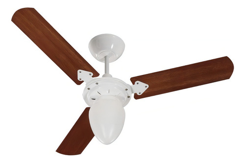 Ventilador De Teto Tron Pera New 3 Pás 220v Branco / Verniz