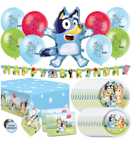 Suministros De Fiesta De Cumpleaños Bluey