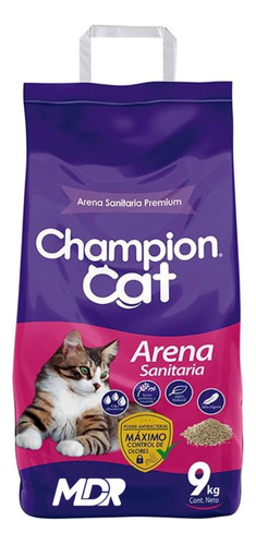 Champion Cat Arena Sanitaria 9kg | Distribuidora Mdr