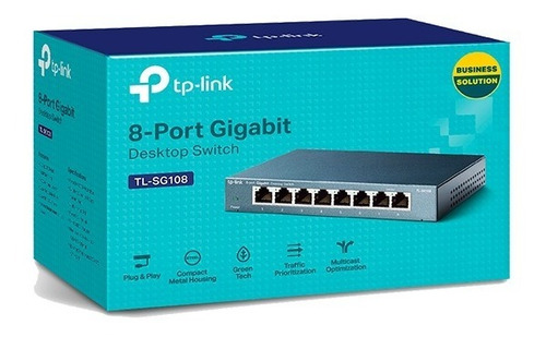 Tp-link Desktop Switch Tl-sg108 8 Puertos Gigabit