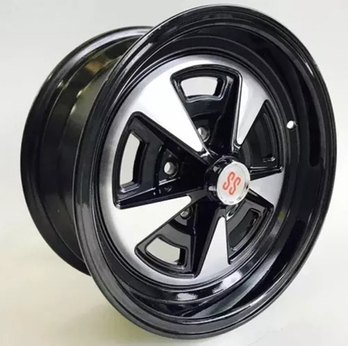 Rodas Opala Ss Aro 14x6 E 14x7 ( Jogo) + Bicos Cor Preto Com Face Diamantada