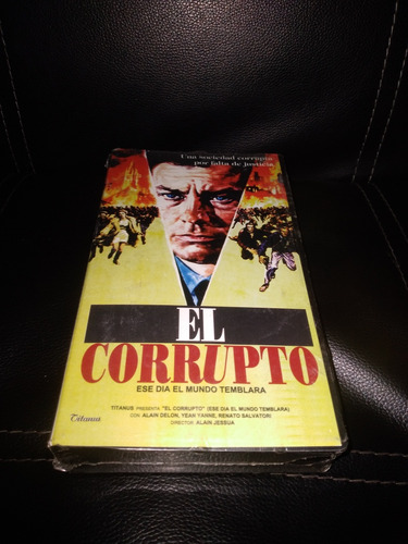 Pelicula Vhs El Corrupto-armaguedon De Alain Delon, Sellado.