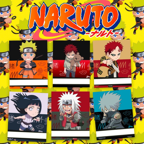 Separadores Naruto Caratulas De Carpeta N°3 X6