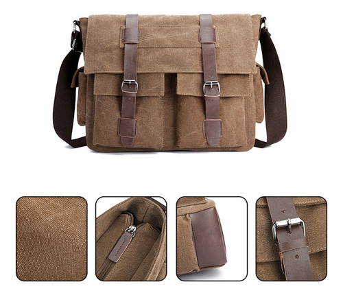 Bolso Bandolera Para Hombre, Bandolera, Bolso De Lona Para H