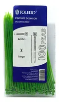 Comprar Cinchos De Nylon Verdes Toledo Dflv25150 2.5 X 150 Mm