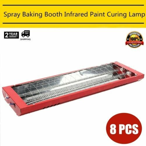 8sets Spray Baking Booth Infrared Red Paint Curing Light Lvv