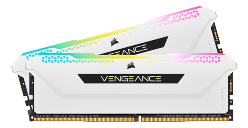 Memoria Ram Ddr4 16gb(2x8)-3600mhz Vengeance Rgb Slpro Blanc