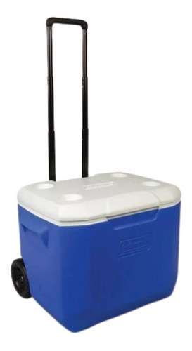 Conservadora Coleman Clásica 60qt Azul Con Ruedas 57lts