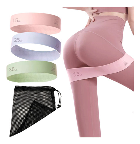 Kit 3 Faixa Elástica Super Mini Band Para Treino Exercícios