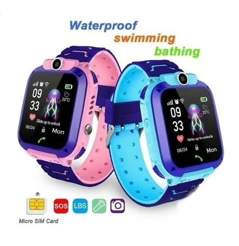 Reloj Inteligente Niños Q12 Chip Gps Android Ios // Rosado