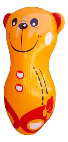 Mono Porfiado Inflable Grande 91cms Boxeo Niños Oso