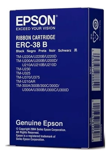 Cinta Epson Erc-38b Negra Original