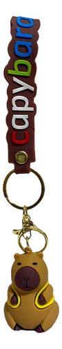 Capibara Carpincho Llavero Hermoso Importado Varios Modelos Capibara Mochila Amarilla