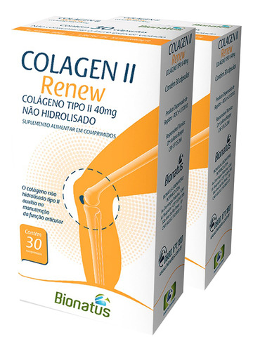 2x Renew Colageno Tipo Ii + Vit + Min 30 Cps Bionatus