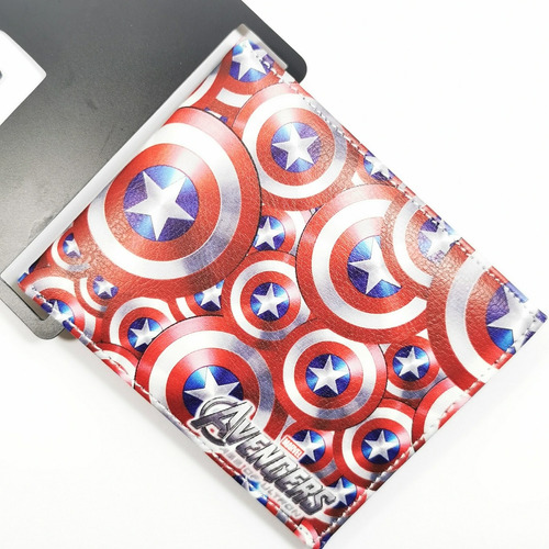 Nueva Cartera Capitán América Avengers Marvel Escudo +envío 