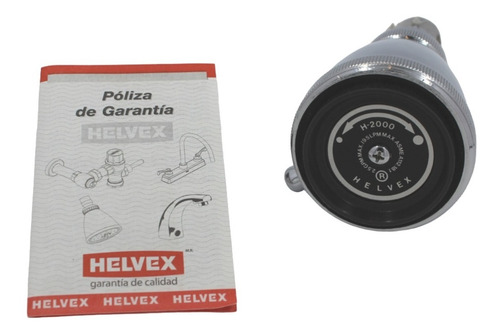 Regadera Para Baño De Chorro Regular Helvex Acabado Cromo