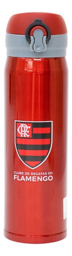 Mileno Garrafa Térmica Flamengo Inox Pressão 450 Ml
