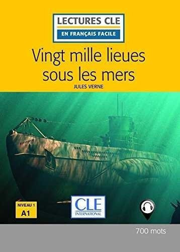 Vingt Mille Lieues Sous Les Mers Niveau 1/a1, De Verne, Jules. Editorial Cle International-txt-, Tapa Blanda En Español