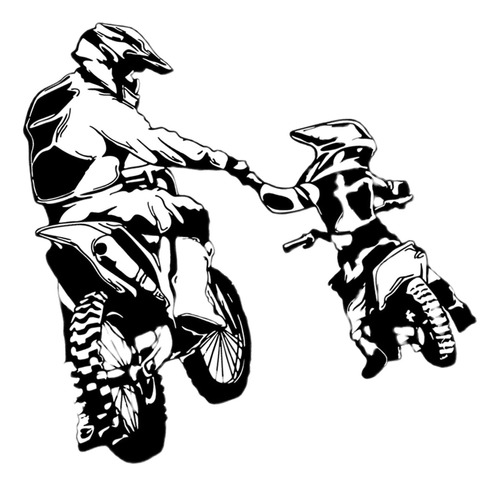 Pegatina De Pared Para Motocicleta De Motocross, L