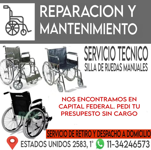 Arreglo / Reparación/ Service De Silla De Ruedas.