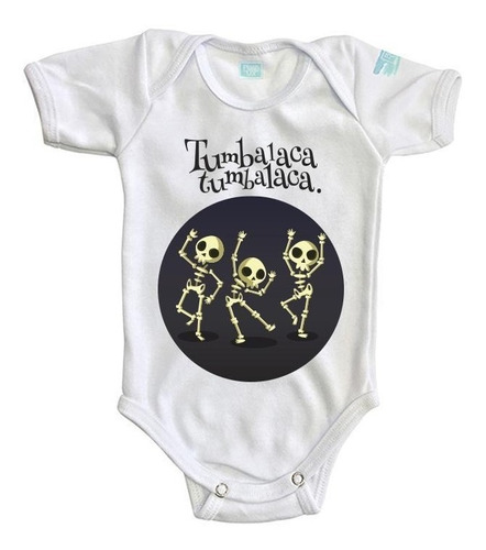 Pañalero Tumbalaca Hallowen Día De Muertos Body Ropa Bebé