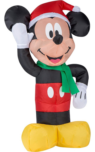 20  Airdorable Navidad Airblown Inflable Mickey Mouse En San