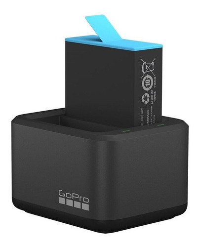 Imagen 2 de 5 de Cargador Doble Bateria Gopro Hero 9/10 Black + Bateria