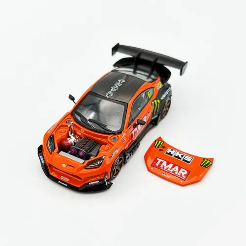 Miniatura Pop Race Pr64-265 Toyota Gr 86 Pandem Daigo Saito