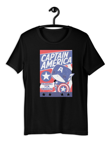 Playera Poster Capitán América Chibi El Primer Vengador Usa 