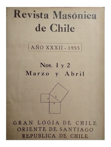 Revista Masónica Año 1955 N°s 1 Al 10