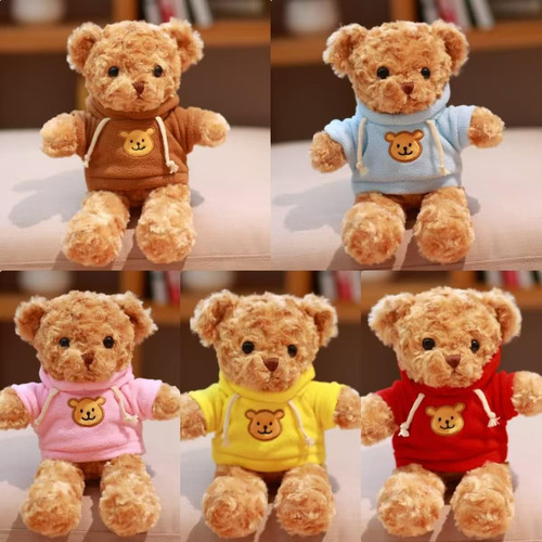 Oso De Peluche De 30 Cm Con Capucha, Regalo De Navidad,