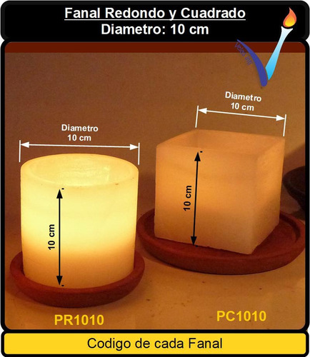 Imagen 4 de 9 de Pr1010 - 1 Fanal Redondo 10x10cm Maxima Luminosidad