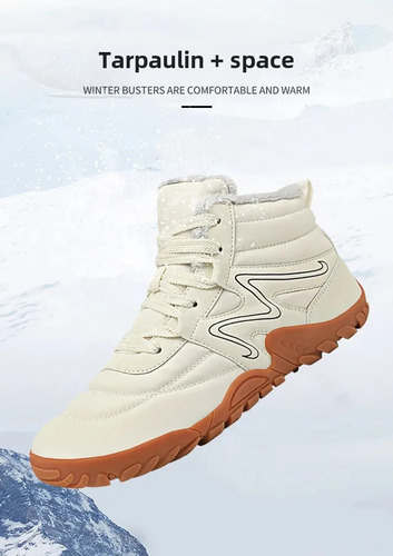 New. Botas De Neve Masculinas De Lã Quente De Inverno,