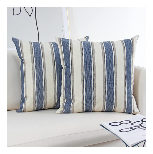 Jojusis Stripe Show Pillow Covers Cubas De Almohadas De Casa