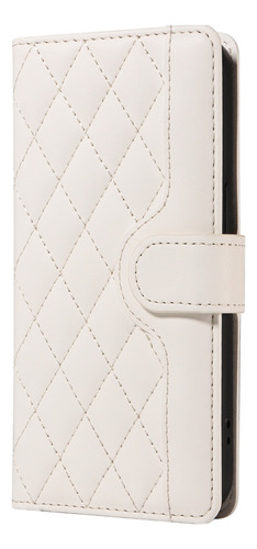 Funda Protectora Tipo Cartera De Piel Sintética Para Xiaomi Poco Series Con Ranura Para Tarjetas, Correa Para El Hombro, Pulsera, Etc., Color Blanco