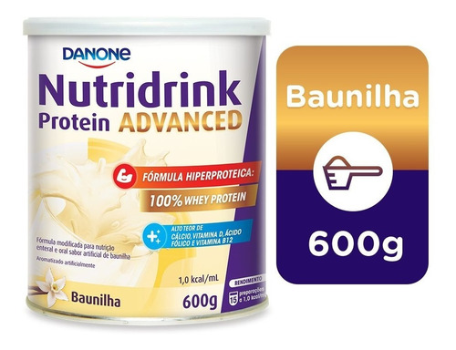 Suplemento Nutridrink Protein Advanced Baunilha 600g