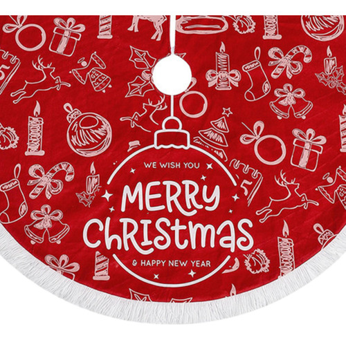 Falda De De Navidad/adornos Navideños, Redonda/falda De De