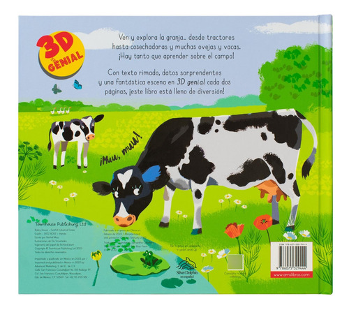 En La Granja / Pd. (libro Pop-up), De Moss, Rachel. Editorial Silver Dolphin Infantil, Tapa Dura En Español, 1