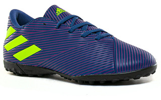 botines adidas azul y negro