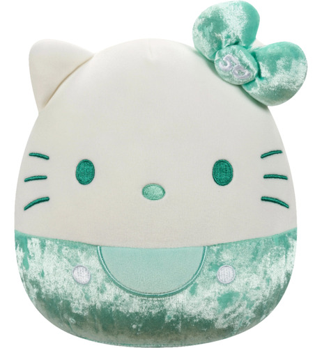 Peluche Hello Kitty Squishmallows G. Durazno Verde 50th 20cm
