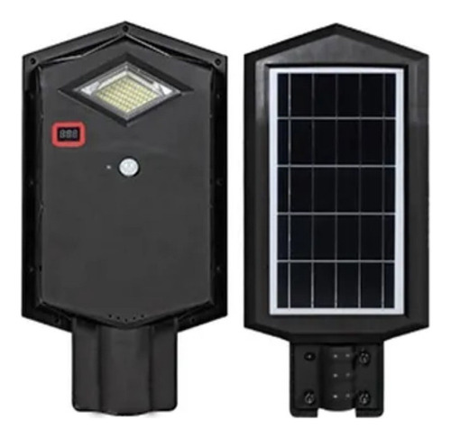 Luminaria Luz Solar De Calle Led 50w Digital Ip65 Color de la carcasa Negro Color de la luz Blanco frío