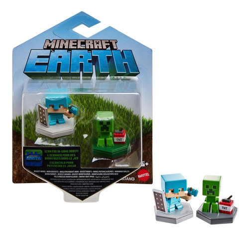 Set De 2 Mini Figuras De Minecraft Defending Alex Y Mining