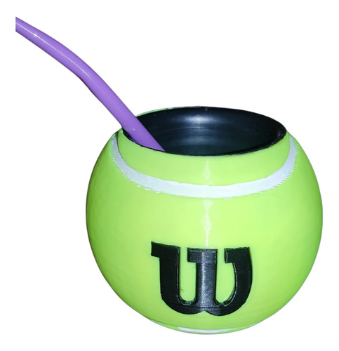 Mate 3d Pelota De Tenis 