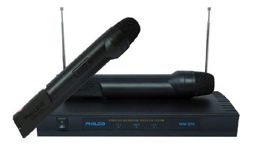 Kit 2 Microfonos Inalambricos Vhf Wm570 Modelo Nuevo
