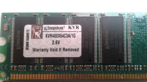 Memoria Dimm Ram Ddr 400 Mhz 1g Pc (Usado)