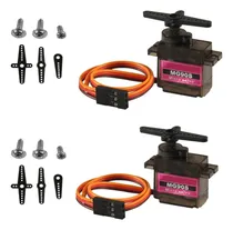 Comprar 2 Piezas Mg90s Micro Servo Motor 9g Servo Engranado Micro Rc