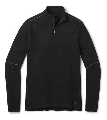 Smartwool Intraknit Merino 250 Thermal Zip - Hombre Negro Pe